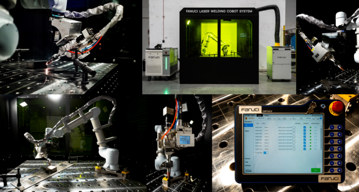 Cobot de sudare cu laser